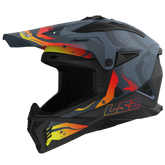LS2 MX708 Fast II Helmet - Wash Matt Grey